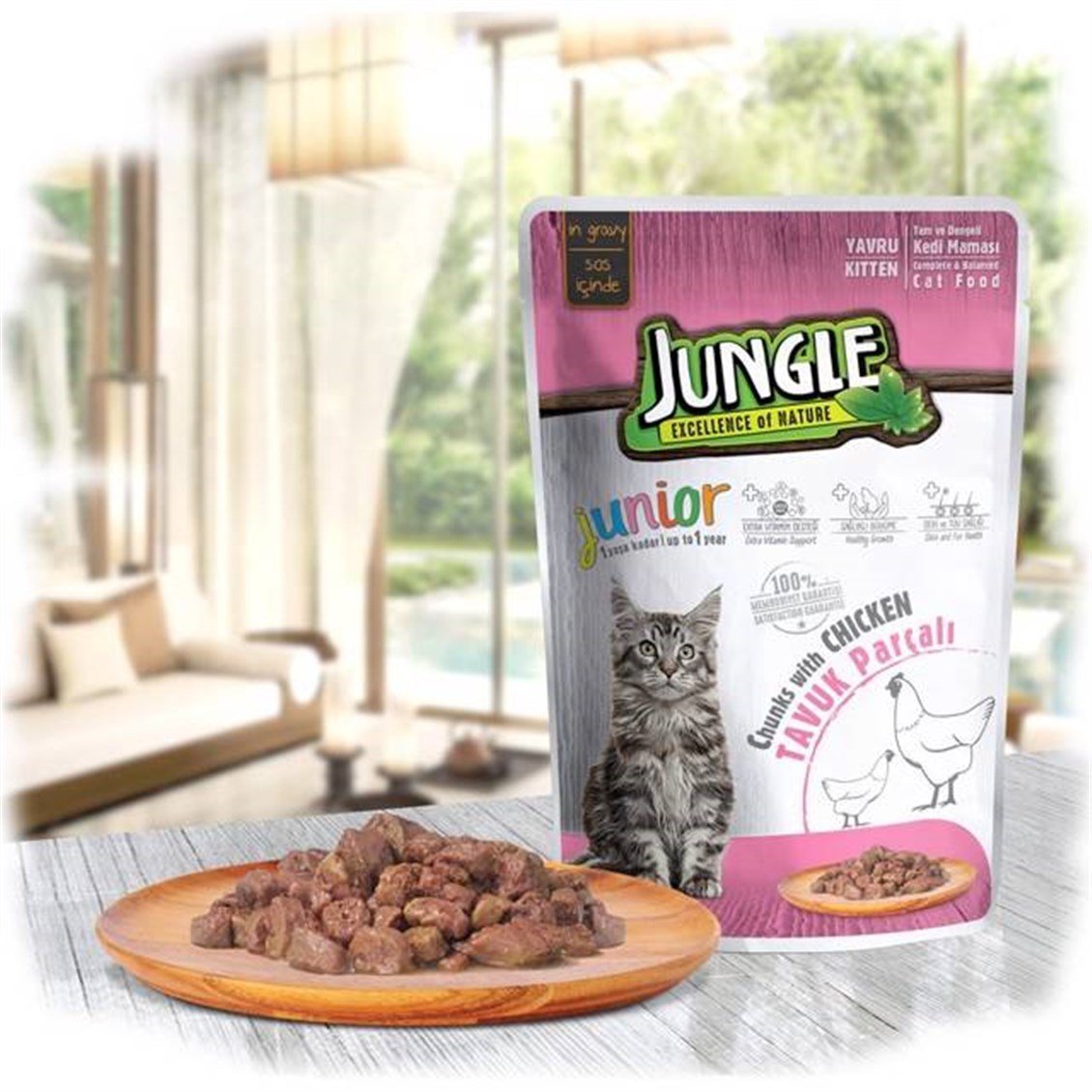 jungle-pouch-yavru-kedi-tavuk-eti-parcali-100-gr