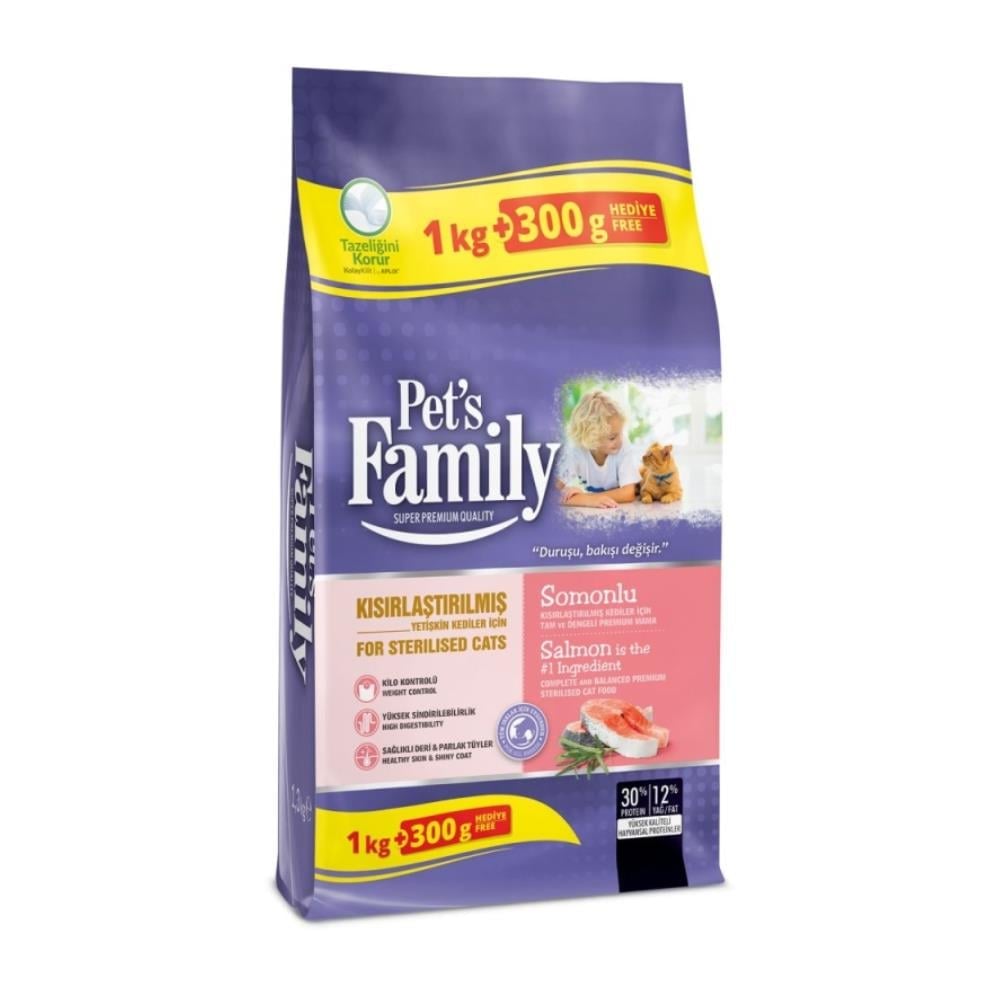 pets-family-somon-kisir-kedi-mama-1000300gr